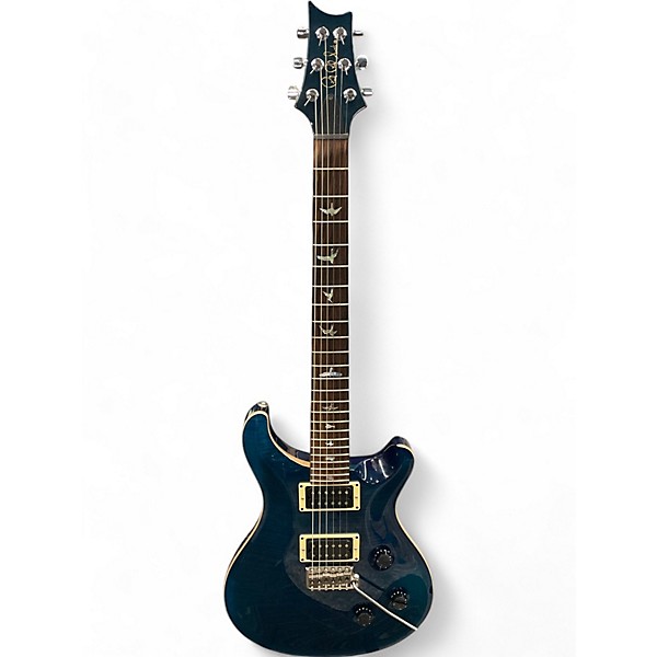 Used PRS Custom 24 10 Top Turquoise Solid Body Electric Guitar