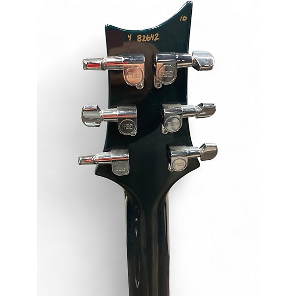 Used PRS Custom 24 10 Top Turquoise Solid Body Electric Guitar