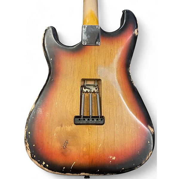 Used Rittenhouse Strat 3 Tone Sunburst Solid Body Electric Guitar