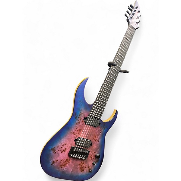 Used Schecter Guitar Research KM-7 MK-III Artist Lagoon Fade Solid Body Electric Guitar