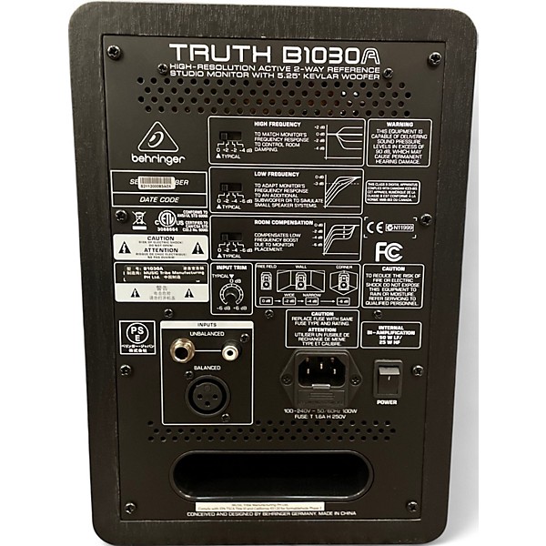 Used Behringer Truth B1030A Powered Monitor