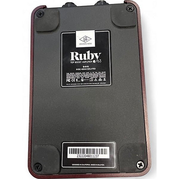 Used Universal Audio UAFX Ruby '63 Top Boost Effect Pedal