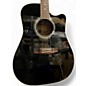 Used Takamine EF341SC Black Acoustic Electric Guitar