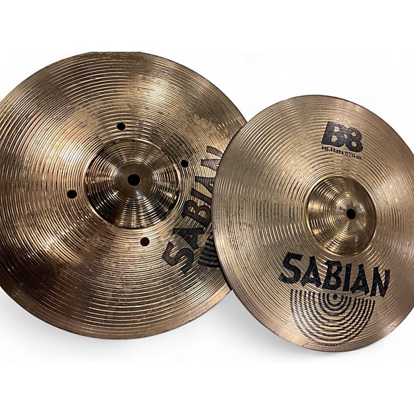 Used SABIAN Used SABIAN 13in B8 Hi Hat Pair Cymbal