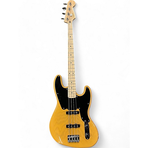 Used Squier Paranormal Jazz Bass 54 Butterscotch Electric Bass Guitar