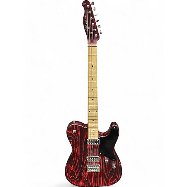 Used Harley Benton Used Harley Benton TE-90FLT Crimson Red Burst Solid Body Electric Guitar