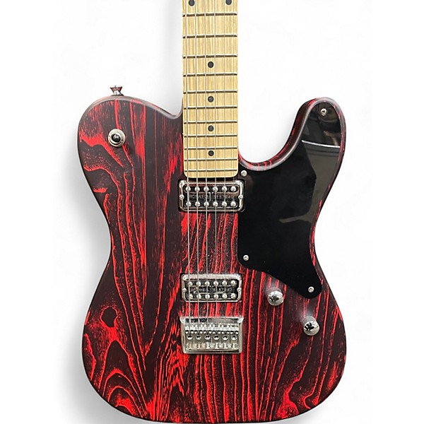 Used Harley Benton Used Harley Benton TE-90FLT Crimson Red Burst Solid Body Electric Guitar