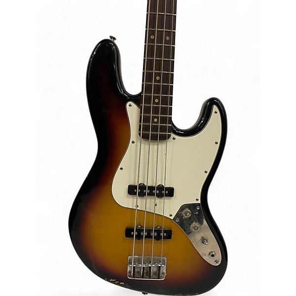 Used 2011 Fender Standard Jazz Bass 3 Color Sunburst Electric Bass Guitar