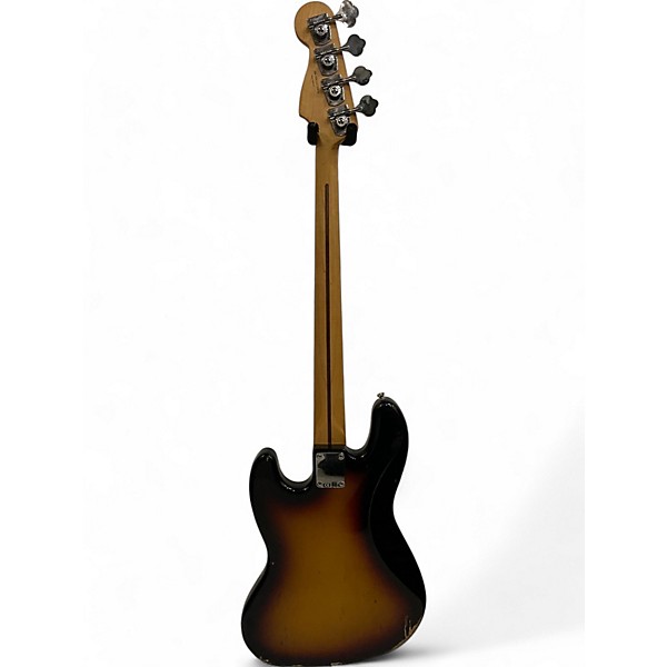 Used 2011 Fender Standard Jazz Bass 3 Color Sunburst Electric Bass Guitar