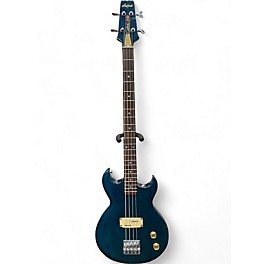 Used Aria CSB-380 Ocean Blue Electric Bass Guitar