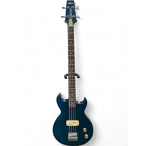 Used Aria CSB-380 Ocean Blue Electric Bass Guitar