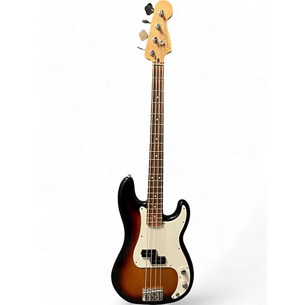 Used Fender Player Precision Bass 3 Tone Sunburst Electric Bass Guitar