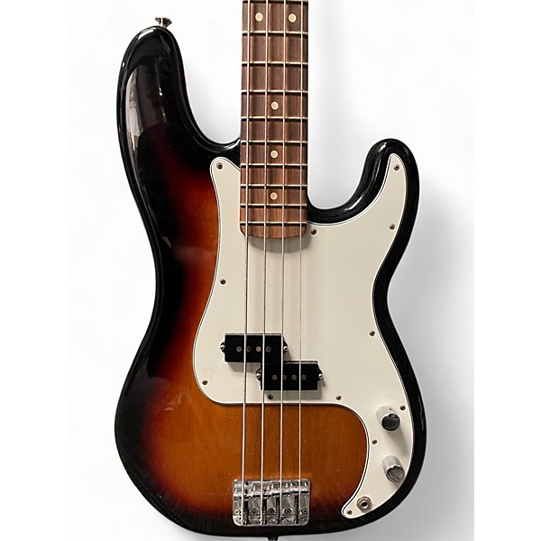 Used Fender Player Precision Bass 3 Tone Sunburst Electric Bass Guitar