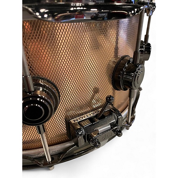 Used DW Used DW 6.5X14 COLLECTOR'S KNURLED BRONZE BRONZE Drum