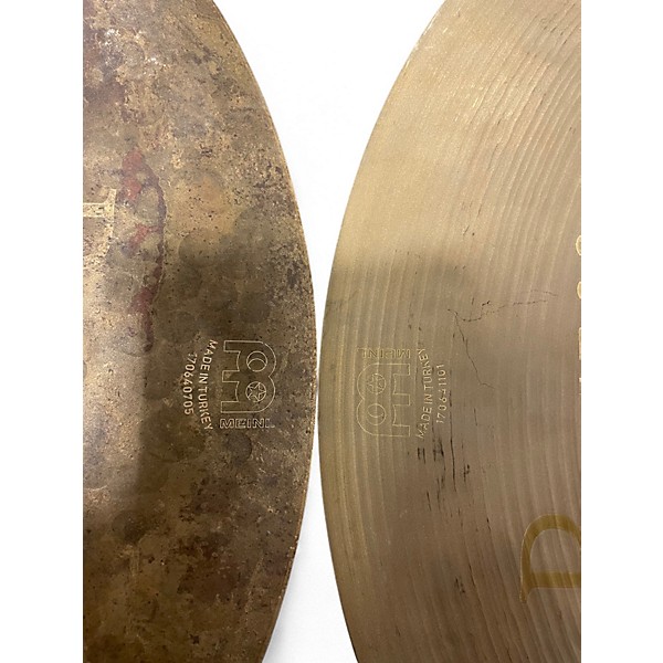 Used MEINL Used MEINL 14in Byzance Vintage Sand Hi Hat Pair Cymbal