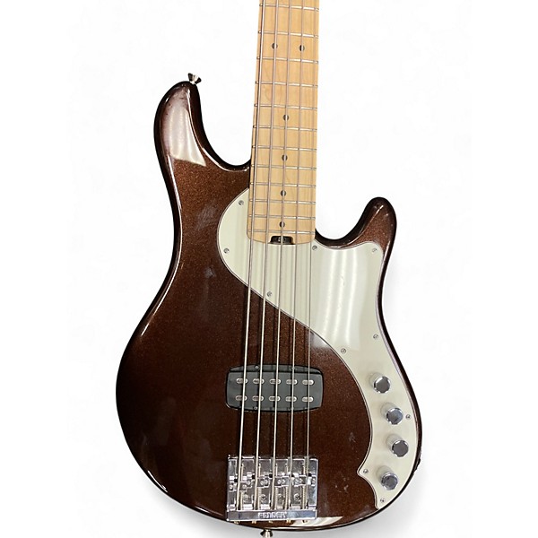 Used Fender American Deluxe Dimension Bass V Brown Electric Bass Guitar