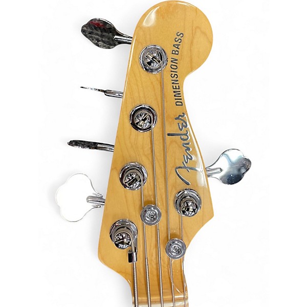 Used Fender American Deluxe Dimension Bass V Brown Electric Bass Guitar