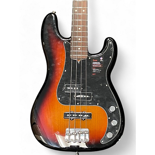 Used Fender Used Fender American Performer Precision Bass Tobacco Burst Electric Bass Guitar