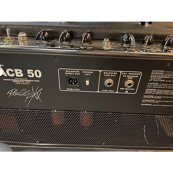 Used Fender ACB 50 Tube Bass Combo Amp