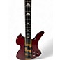 Used B.C. Rich Heritage Classic Mockingbird Bass Trans Red Electric Bass Guitar