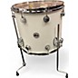 Used DW Used DW 4 Piece Collector's Series white glass Drum Kit