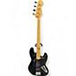 Used 2015 Fender American Standard Jazz Bass Black Electric Bass Guitar thumbnail