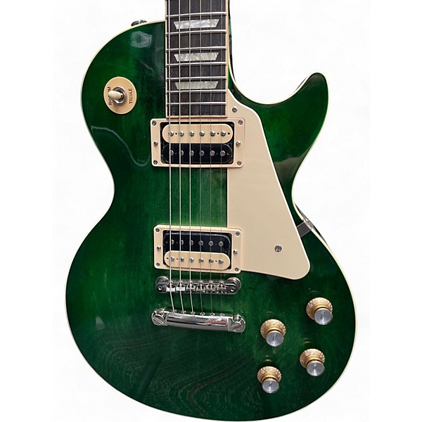 Used Gibson Les Paul Classic Green Solid Body Electric Guitar