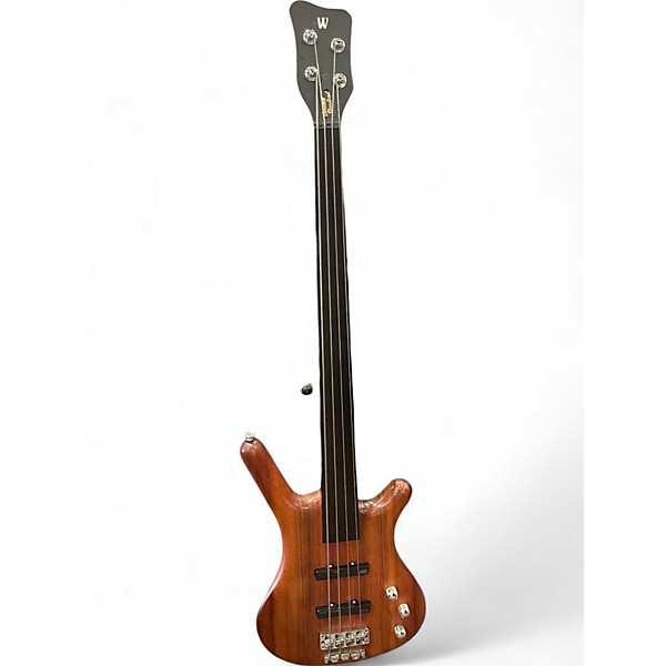 Used Warwick Pro Series Standard Corvette 4 String Fretless Walnut Electric Bass Guitar