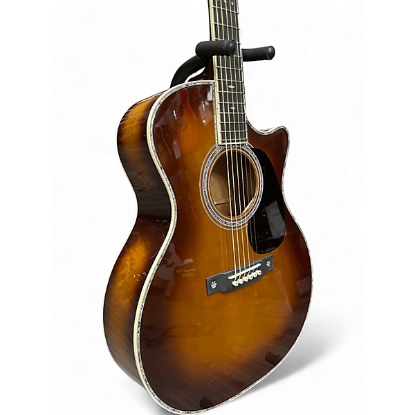 Used Martin Custop Shop GP 42 Style Birdseye Cutaway Sunburst Acoustic Guitar