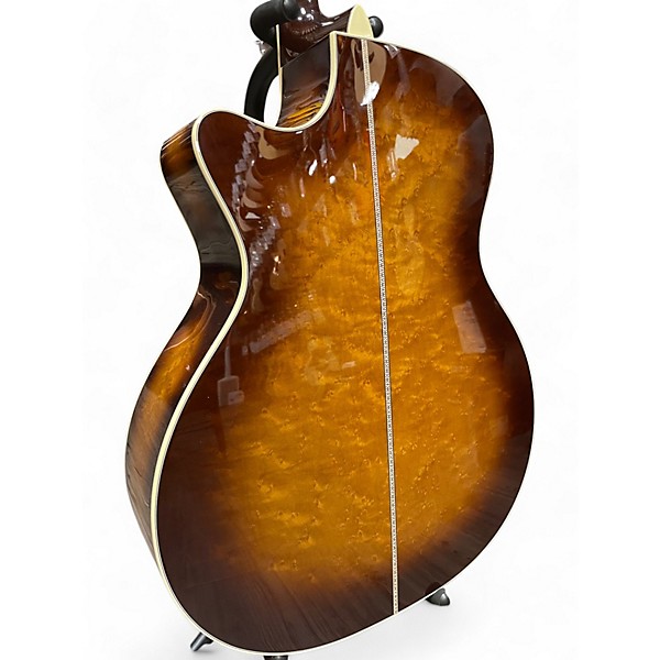 Used Martin Custop Shop GP 42 Style Birdseye Cutaway Sunburst Acoustic Guitar