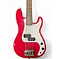 Used Squier MINI Red Electric Bass Guitar