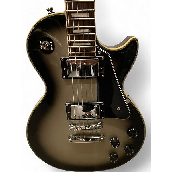 Used Epiphone Les Paul Custom Silverburst Solid Body Electric Guitar