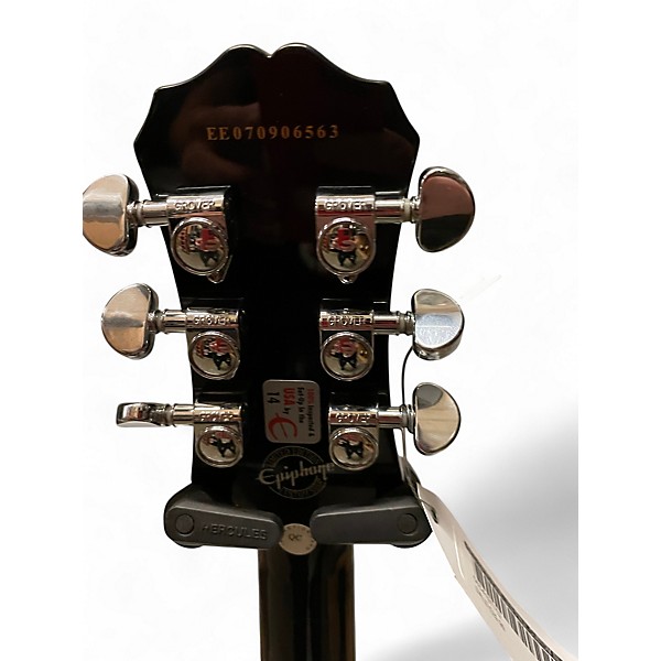 Used Epiphone Les Paul Custom Silverburst Solid Body Electric Guitar