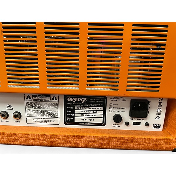 Used Orange Amplifiers Rockerverb 100H MKIII Tube Guitar Amp Head