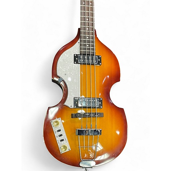 Used Hofner BBASS H1 SERIES Brown Sunburst Electric Bass Guitar