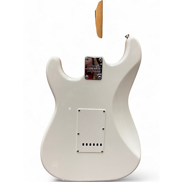Used Squier Wayne’s World Stratocaster  White Solid Body Electric Guitar