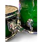 Used ddrum Used ddrum 6 Piece DOMINION BIRCH Ash Veneer Green Burst Drum Kit