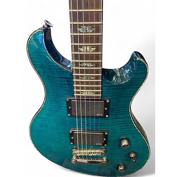 Used Charvel Used 2012 Charvel Desolation DC-1 ST Trans Blue Smear Solid Body Electric Guitar