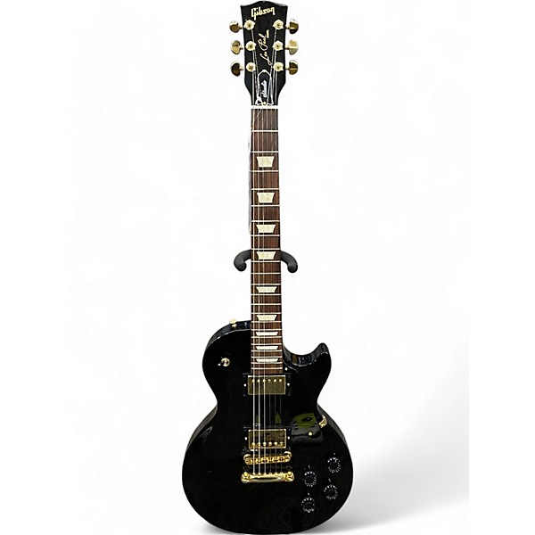 Used Gibson Les Paul Studio Gold Series Ebony Solid Body Electric Guitar