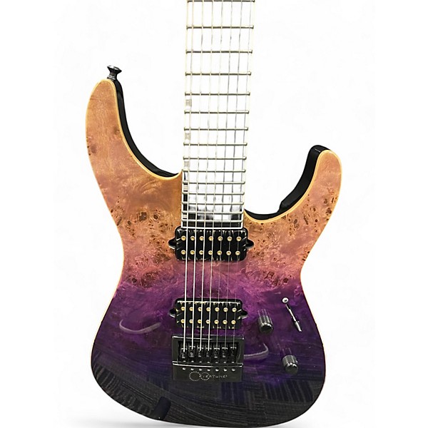 Used 2016 ESP E-II M-2 PURPLE NATURAL FADE Solid Body Electric Guitar