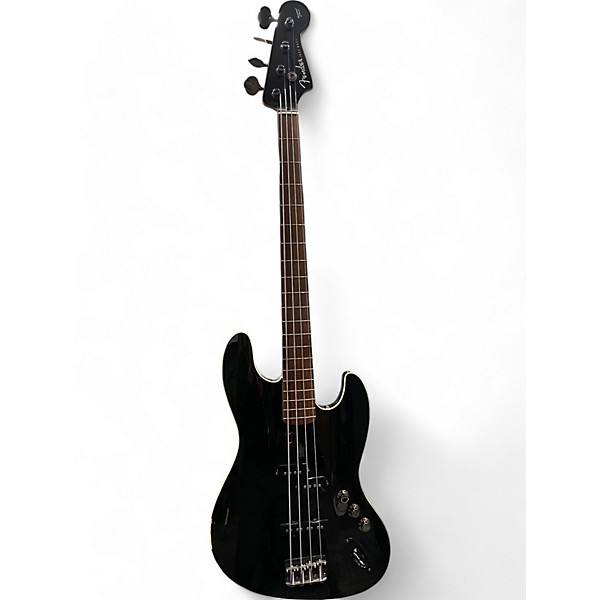 Used Fender Used 2022 Fender Aerodyne Jazz Bass Black Electric Bass Guitar