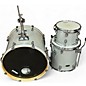 Used SPL 3 Piece STREET BOP SILVER METALLIC GLITTER Drum Kit thumbnail