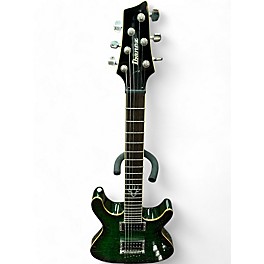 Used Ibanez Used Ibanez SZ52Q Green Solid Body Electric Guitar