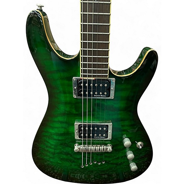 Used Ibanez Used Ibanez SZ52Q Green Solid Body Electric Guitar