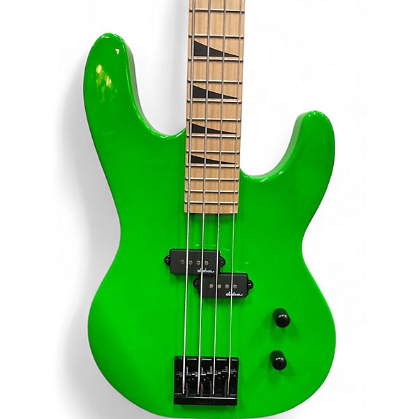 Used Jackson Used Jackson js1m neon green Electric Bass Guitar