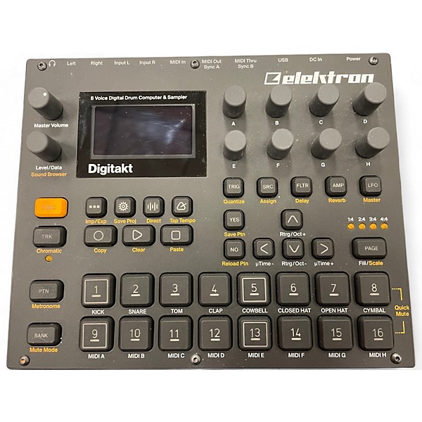 Used Elektron DIGITAKT Drum Machine