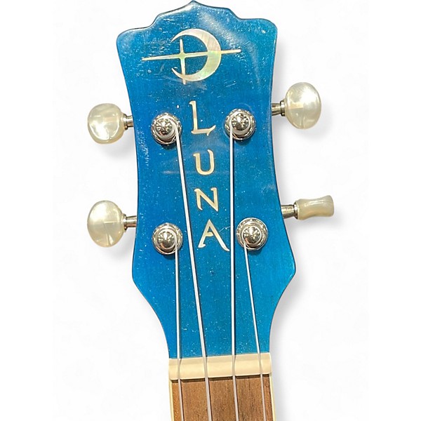 Used Luna Used Luna Dolphin Trans Blue Ukulele