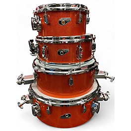 Used TAMA 4 Piece cocktail jam orange sparkle Drum Kit