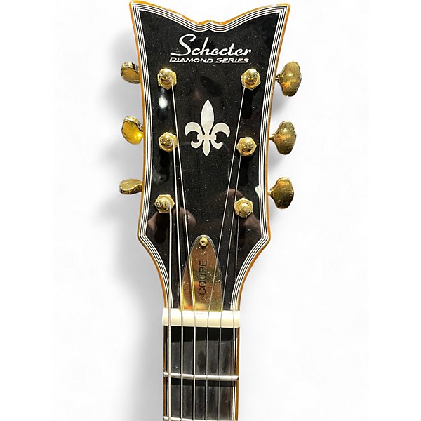 Used Schecter Guitar Research Coupe Hollow body Black Solid Body Electric Guitar