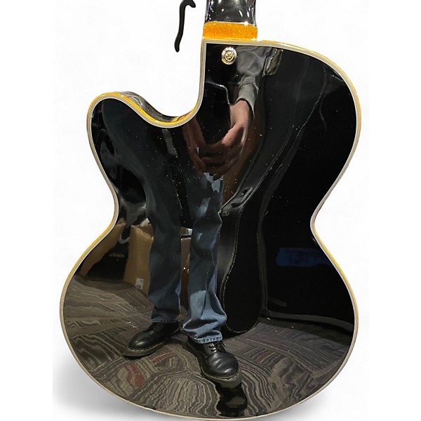 Used Schecter Guitar Research Coupe Hollow body Black Solid Body Electric Guitar